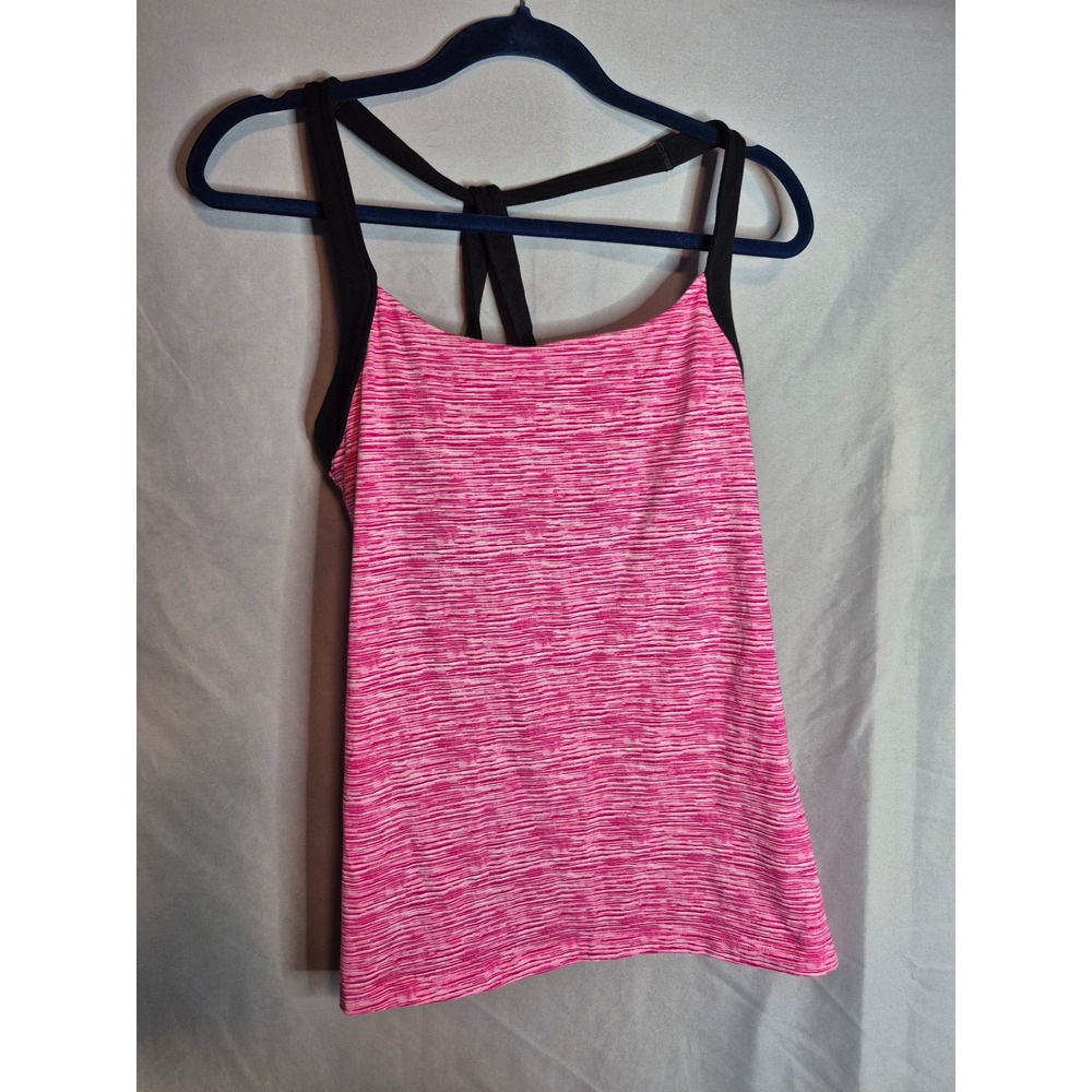 VSX‎ Victoria's Secret Sexy Sport Pink Black Tank Top Athletic Activewear